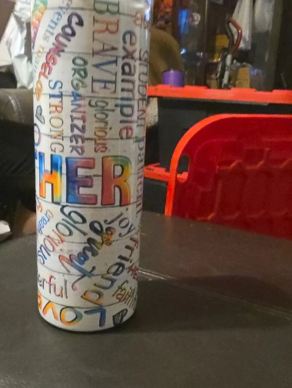 NaNa White Multicolor 'MOTHER' Insulated Tumbler
